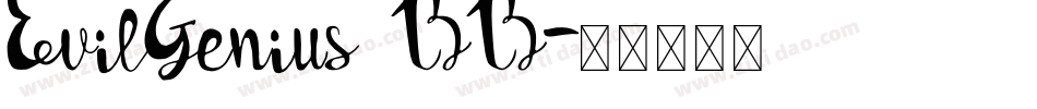 EvilGenius BB字体转换